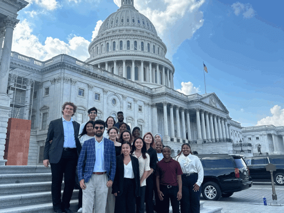 NextGen DC Career Exploration - group shot at capitol building