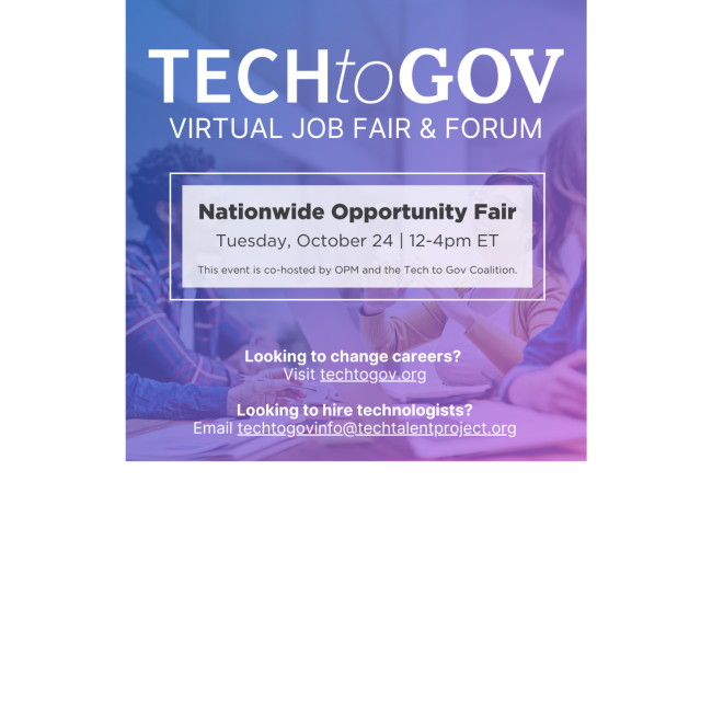 Tech to Gov October 24th Fair